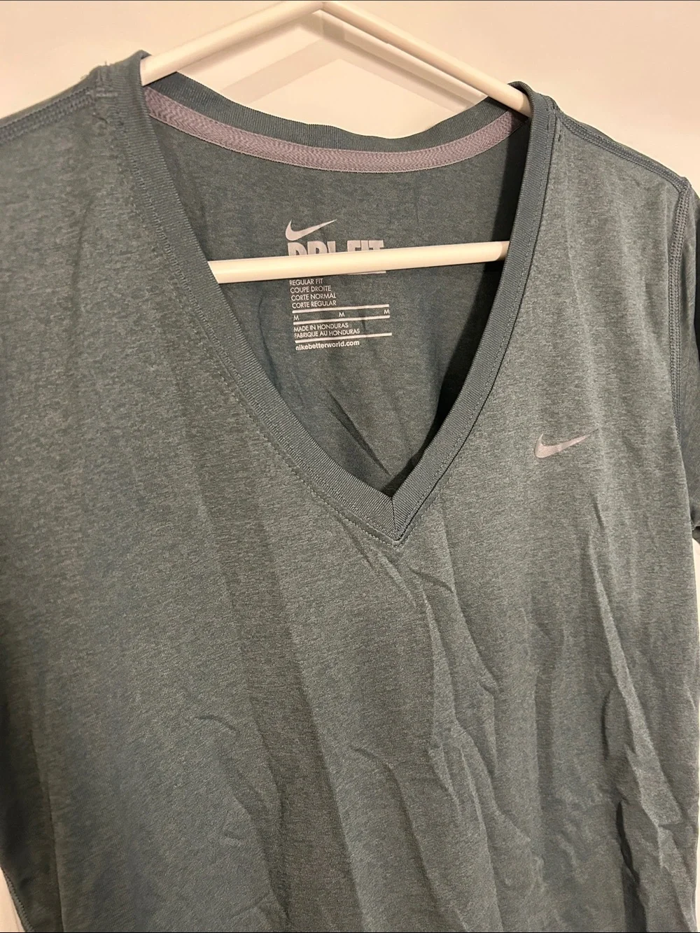 Nike Men’s V-Neck Short Sleeve Shirt - Teal
